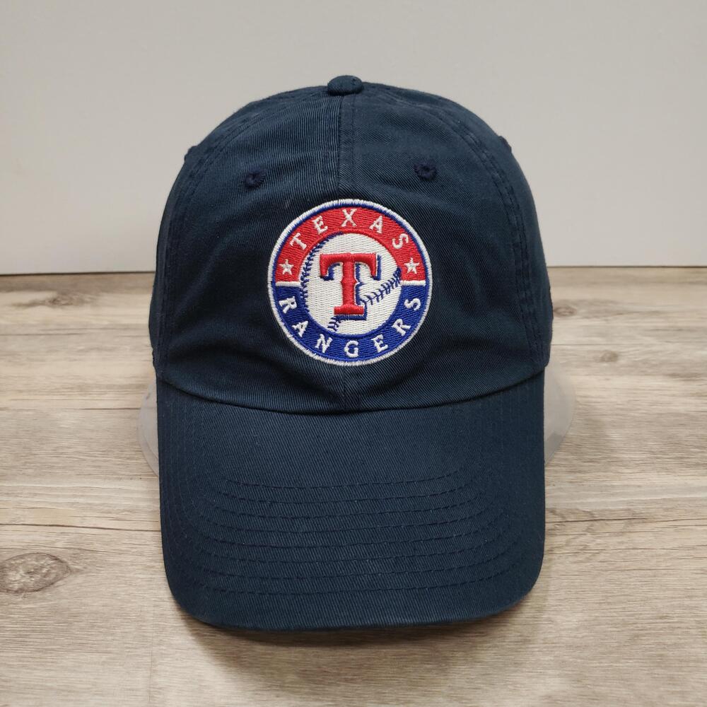 Texas Rangers Hat Cap Strap Back Womens One Size Navy MLB Baseball New Era